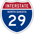 Interstate 29 in North Dakota